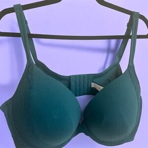 Lane Bryant Cacique Boost Plunge Bra Sz 44DDD Triple D Plus Size Cotton Spandex‎